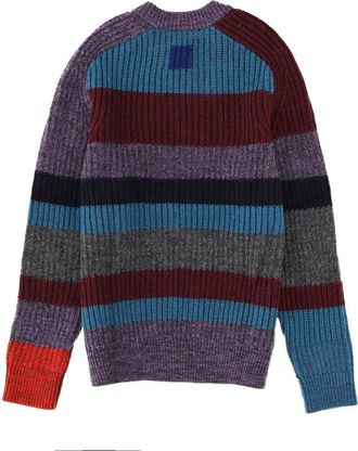 Barbour X Paul Smith Multicolor Ribbed Knit Striped Sweater