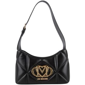 Love Moschino Tassen, Dames, Zwart, ONE Size, Quilted Shoulder Bag