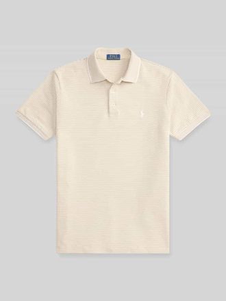 Polo Ralph Lauren Slim Fit Poloshirt aus Baumwoll-Mix in Khaki, Gr&ouml;&szlig;e XXL