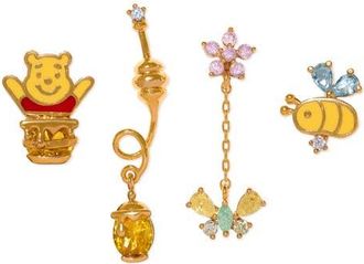 Girls Crew Disney Silly Old Bear Earrings Set in Gold at Nordstrom