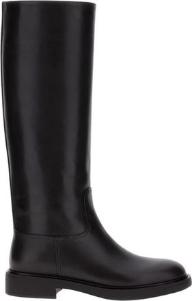 Gianvito Rossi Ascott Boot - Dames - Hoge Laarzen - Bruin - 40 EU - Leer - Schoenen