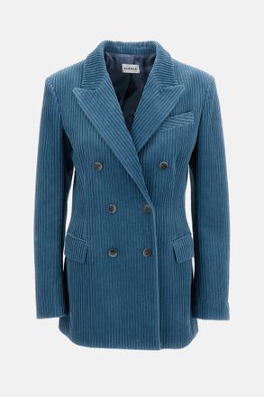 Parosh Blue Corduroy Blazer