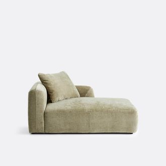 La Redoute Interieurs Recht longchair element, voor modulaire bank, in jacquard chenille, AMAD