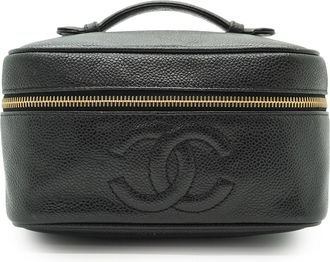 Chanel Vintage leren handtas/kaptafel