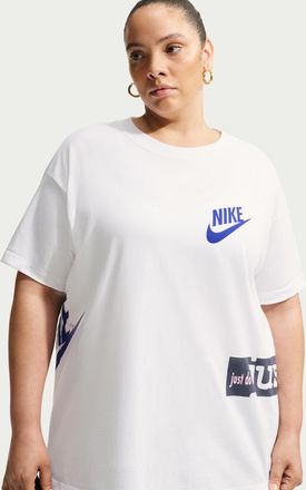 Nike Womens Nike Sportswear Classic Oversized T-Shirt (Plus Size) in White | IM6434-100