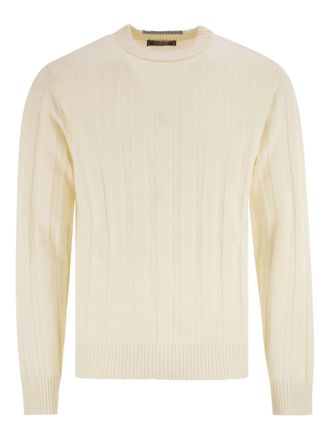 PESERICO ribbed-knit crew-neck jumper - men - Wool/Cashmere - 56 - Neutrals