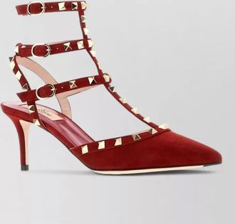 Valentino Garavani leather rockstud high-heel pumps