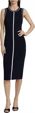 Elie Tahari Adriana Sweater Dress In Navy