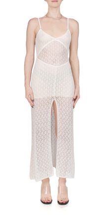 Bec&bridge Breeze Backless Knit Maxi Dress In Ivory