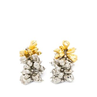 Dries Van Noten Metallic-effect Drop Earrings