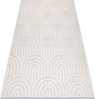 RugsX Rugsx - Alfombra Santo Sisal 0537 Geom&eacute;trica Blanco White 120x170 Cm