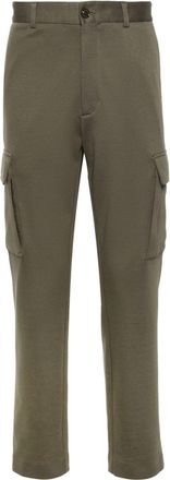 Moncler high-waist tapered cargo trousers - men - Cotton/Polyamide - 50 - Green