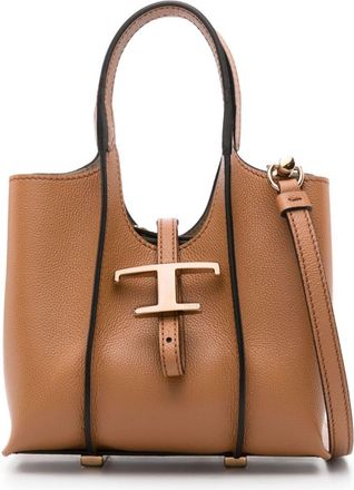 Tod's T Timeless mini bag - women - Calf Leather - One Size - Brown