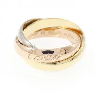 Cartier Pink Gold White Gold Yellow Gold Yellow Gold (18K) Pink Gold (18K) White Gold (18K) Band Ring (Pre-Owned)