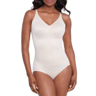 Miraclesuit Comfy Curves Wirefree Bodybriefer In Beige