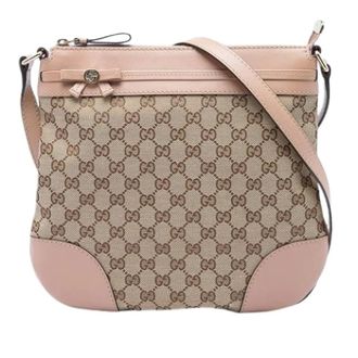 Gucci Pre-owned Mayfair Crossbody Bag - Dames - Pre-owned - Beige - Maat: ONE Size Leer