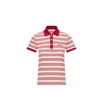 Moncler Moncler Striped Cotton Polo Shirt, Women, Multicolor, Size: Xl