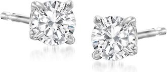 Ross-Simons Diamond Stud Earrings in 14kt White Gold