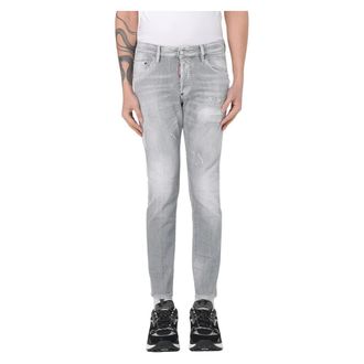 Dsquared2 Slim-fit Jeans, male, Gray, Size: S Skater Jean Pants for Men