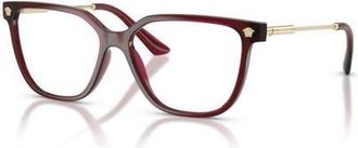 Versace 55mm Square optical glasses in Red at Nordstrom