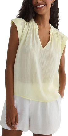Bella Dahl Shirred Pullover Cap Sleeve