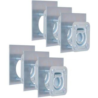 vidaXL Vidaxl - Anillos De Sujeci&oacute;n De Tr&aacute;iler 6 Pzas. Acero Galvanizado 2000kg
