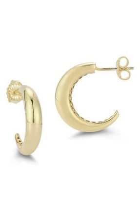 Glaze Jewelry Crescent Hoop Earrings in Gold at Nordstrom Rack