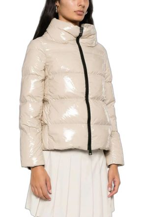 Herno Quilted Puffer Down Jacket - Beige
