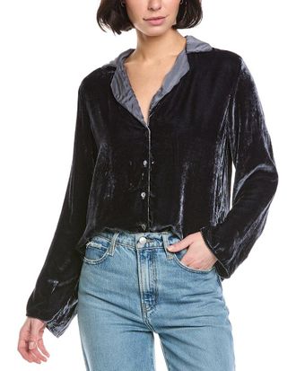 Velvet Brenna Velvet Silk-Blend Shirt