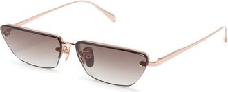 Linda Farrow Lfl 1513 C3Sun Zonnebrillen - Dames - Zonnebrillen - Roze - 60 MM - Accessoires