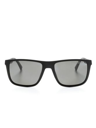 Tommy Hilfiger square-frame matte sunglasses - men - Acetate - 56 - Black