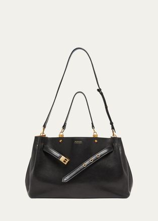 Balenciaga Fan Medium Leather Carryall Bag