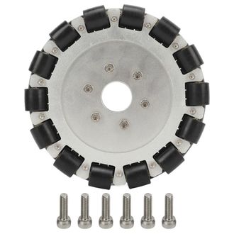 OEM Ruedas Omnidireccionales De Doble Fila De 152 Mm, Fabricadas En Caucho Y Aleaci&oacute;n De Aluminio, Adecuadas Para La Mejora De Robots M&oacute;viles, Disponibles