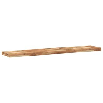 Berkfield Home Compact Floating Shelves 2 pcs 160x30x4 cm Oil Finished Solid Woo in Brown | Size: 160 x 30 x 4 cm