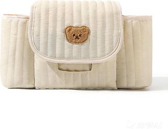 Generic Luxury Stroller Clutch, Vegan Leather, Gold Zipper, Hidden Tissue Hatch, Photo-Ready Accessory for Coffee Shop, Brunch
