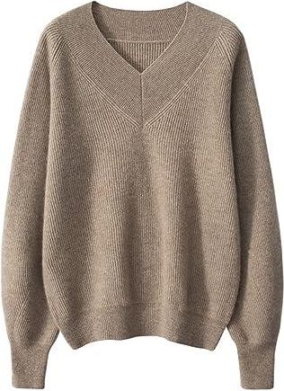 Pull Femme En Laine Mélangée - Chaud, Col Rond, Manches Longues - Pour Automne, Hiver, Décontracté - 4