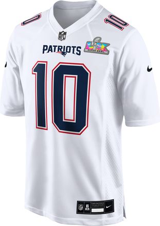 Nike Drake Maye New England Patriots Super Bowl LX Nike Mens NFL Game Fashion Jersey in White | 22NM10AF8K-6E0