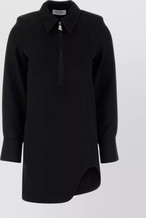 The Attico mini dress with long sleeves and asymmetrical hem