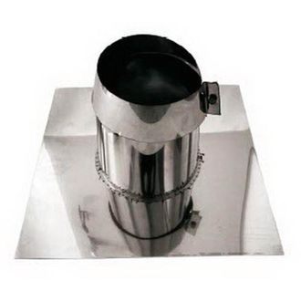 MBM Tubo De Humos De Pared Doble Aislado De Acero Inoxidable Con Fald&oacute;n Para Techos Planos Dn 350/400