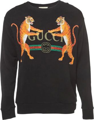 Gucci Felpa con stampa - Nero