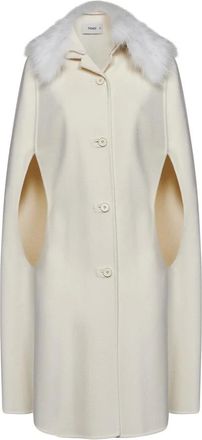 Fendi Capa - Jackets - Mujer - Blanco - S