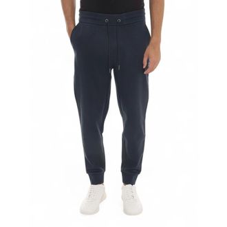 HUGO BOSS Broeken, Heren, Blauw, S, Katoen, Stijlvolle Overalls Broek met Zakken