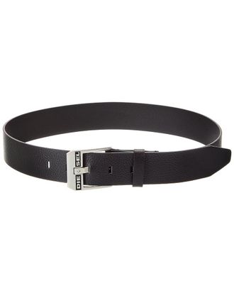 Diesel Logo Bluestar Leather Belt