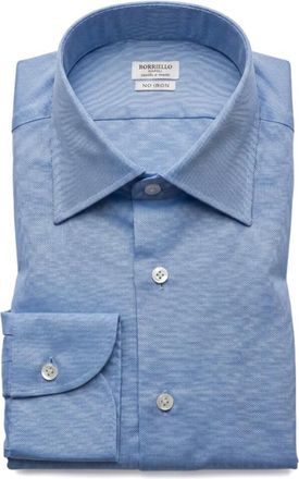 Borriello Hombre, Camisas, Azul, Talla: L
