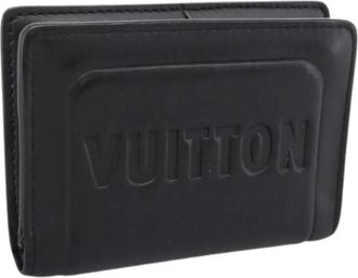 Louis Vuitton Pre-owned Card Case - Dames - Vintage Accessoires - Zwart - ONE Size - Leer - Vintage