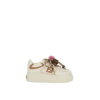 Fendi Sneakers, female, Beige, Size: 8 1/2 US Match Sneaker