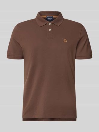 Mc Neal Regular Fit Poloshirt mit Label-Stitching in Schlamm, Gr&ouml;&szlig;e XXXL