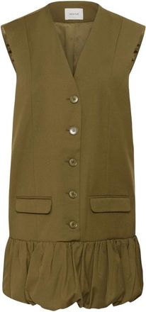 Gestuz Jurken - Dames - Korte kleedjes - Groen - 2XL - Kleedjes