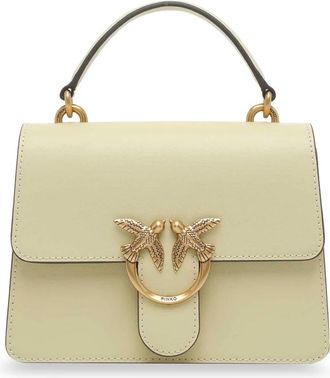 Pinko Flap Crossbody Bag - Dames - Handtassen - Geel - ONE Size - Leer - Tassen