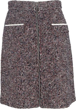 Maje Jiberty Tweed Minirok van veelkleurig katoen
